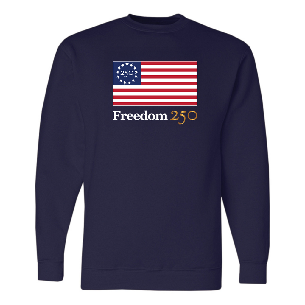 Official Freedom 250 Unisex Navy Fleece Sweatshirt