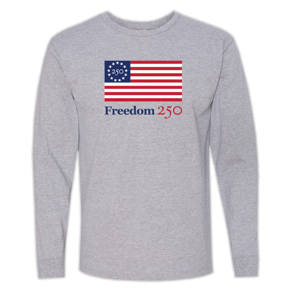 Freedom 250 Unisex Dark Ash Long Sleeve Tee