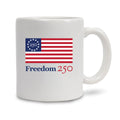 Official Freedom 250 110z. White Mug