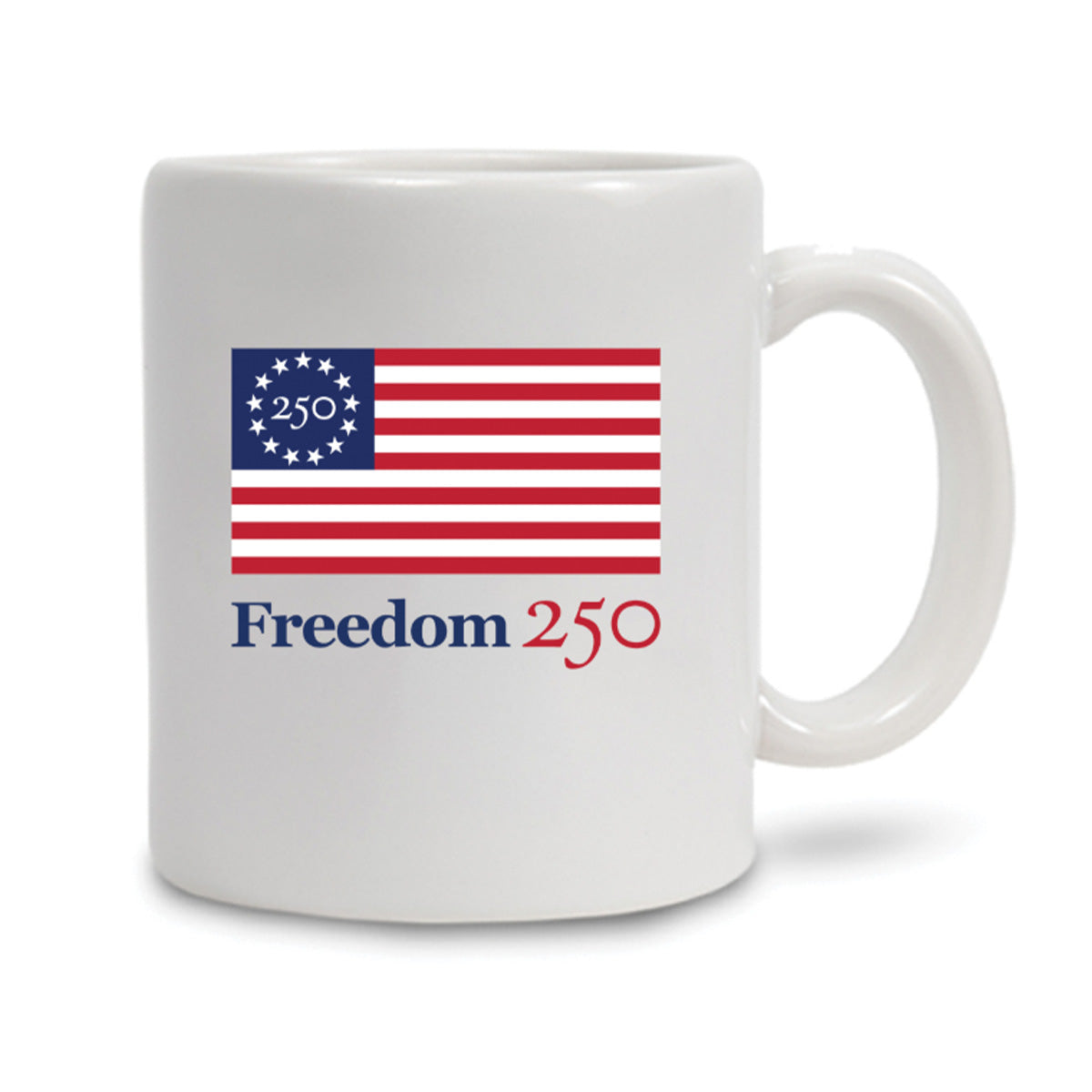 Official Freedom 250 110z. White Mug