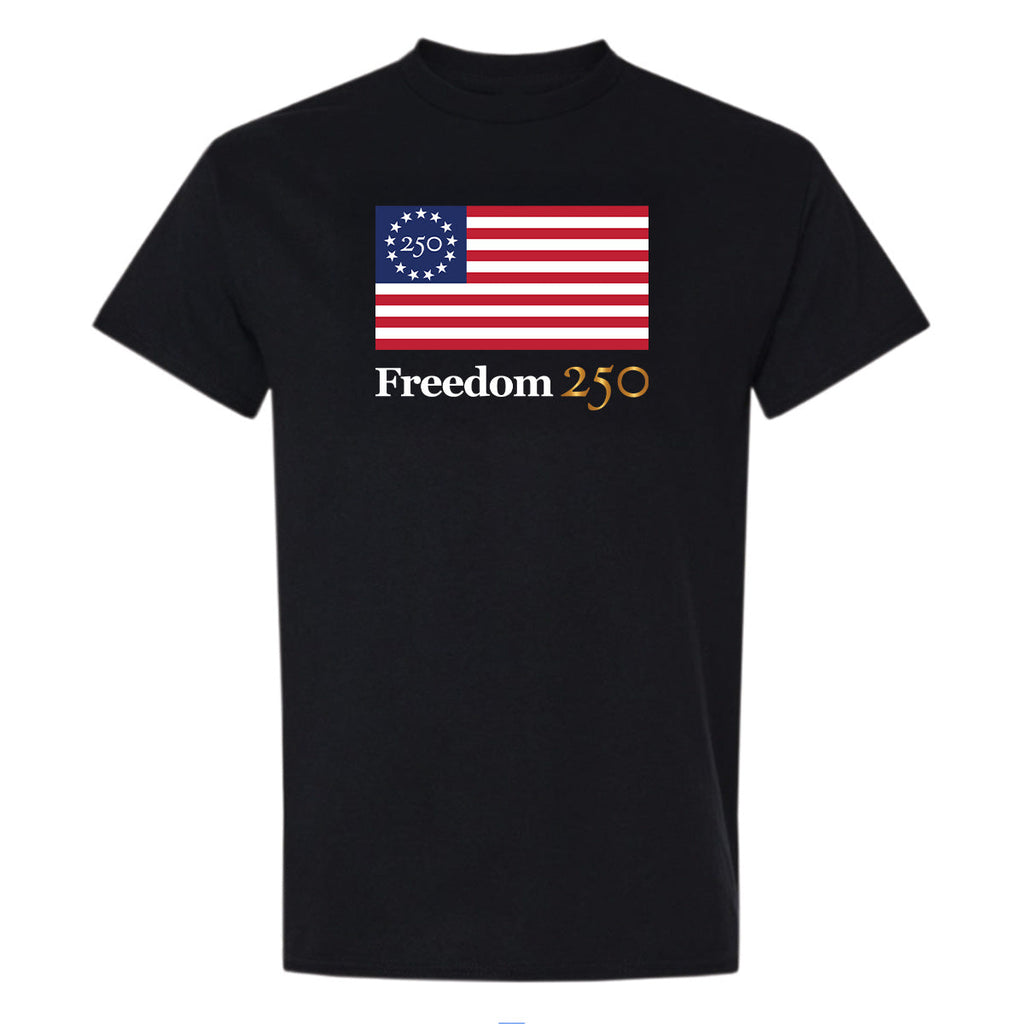 Official Freedom 250 Unisex Black Tee