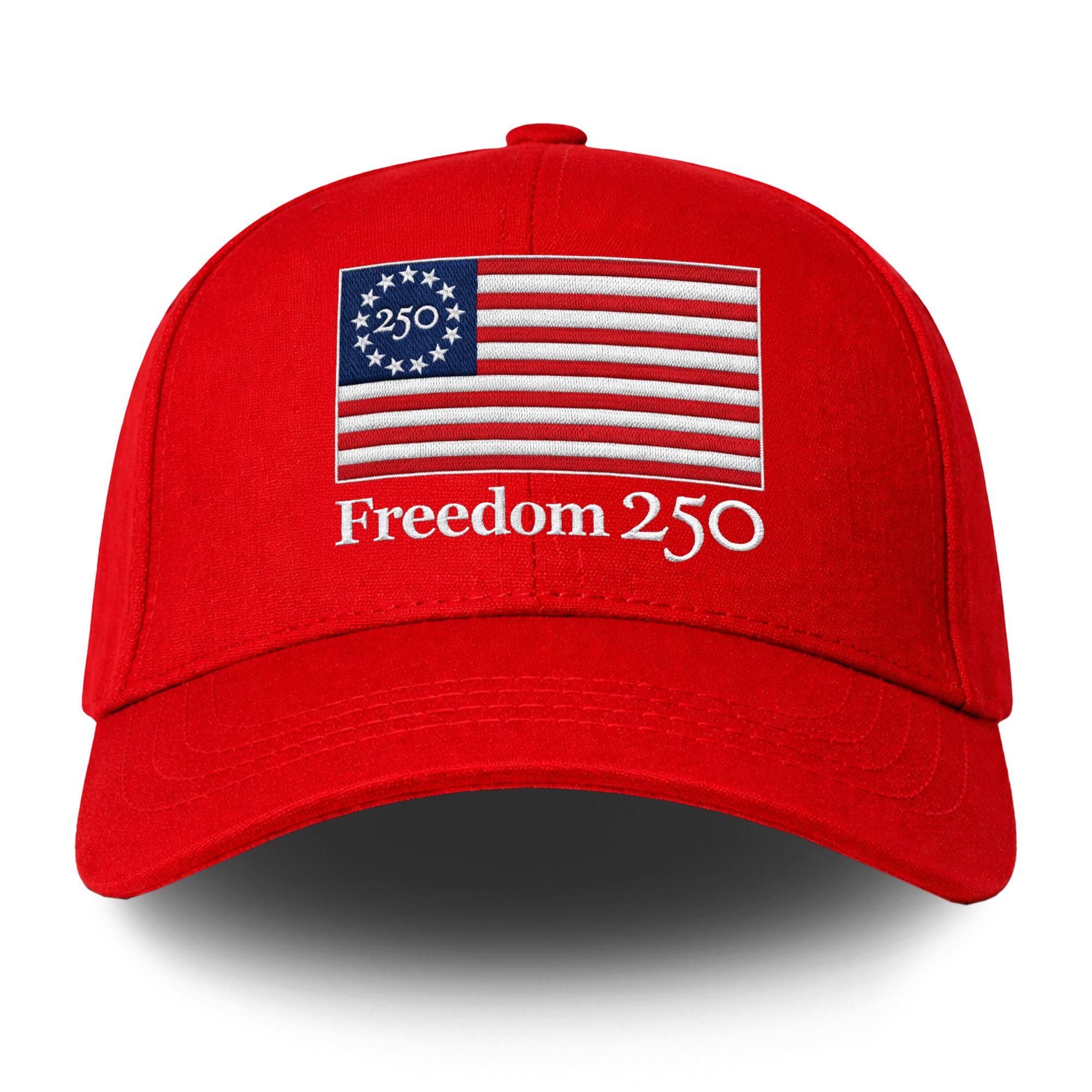 Freedom 250 Red Structured Hat