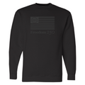 Freedom 250 Monochromatic Unisex Black Fleece Sweatshirt