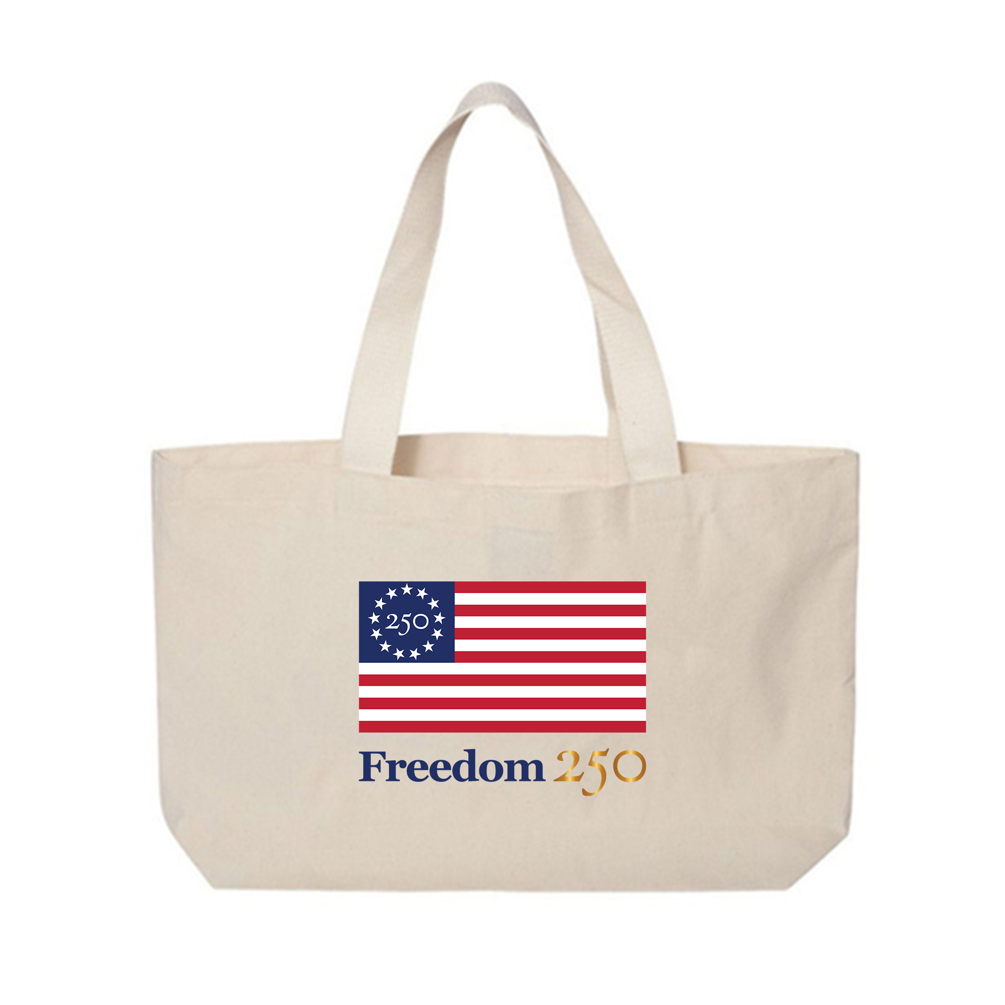 Freedom 250 Large Canvas Tote Bag