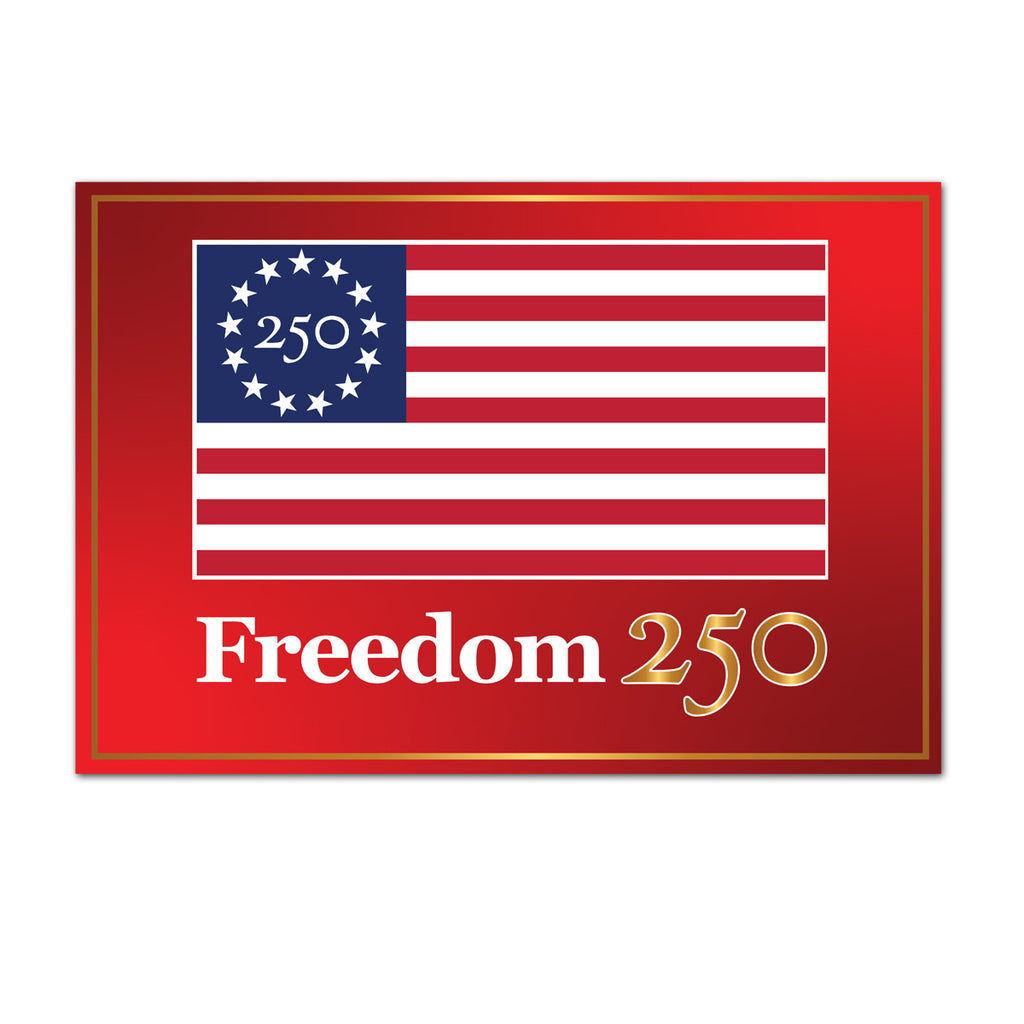 Freedom 250 Rally Signs, Red (Box of 200)