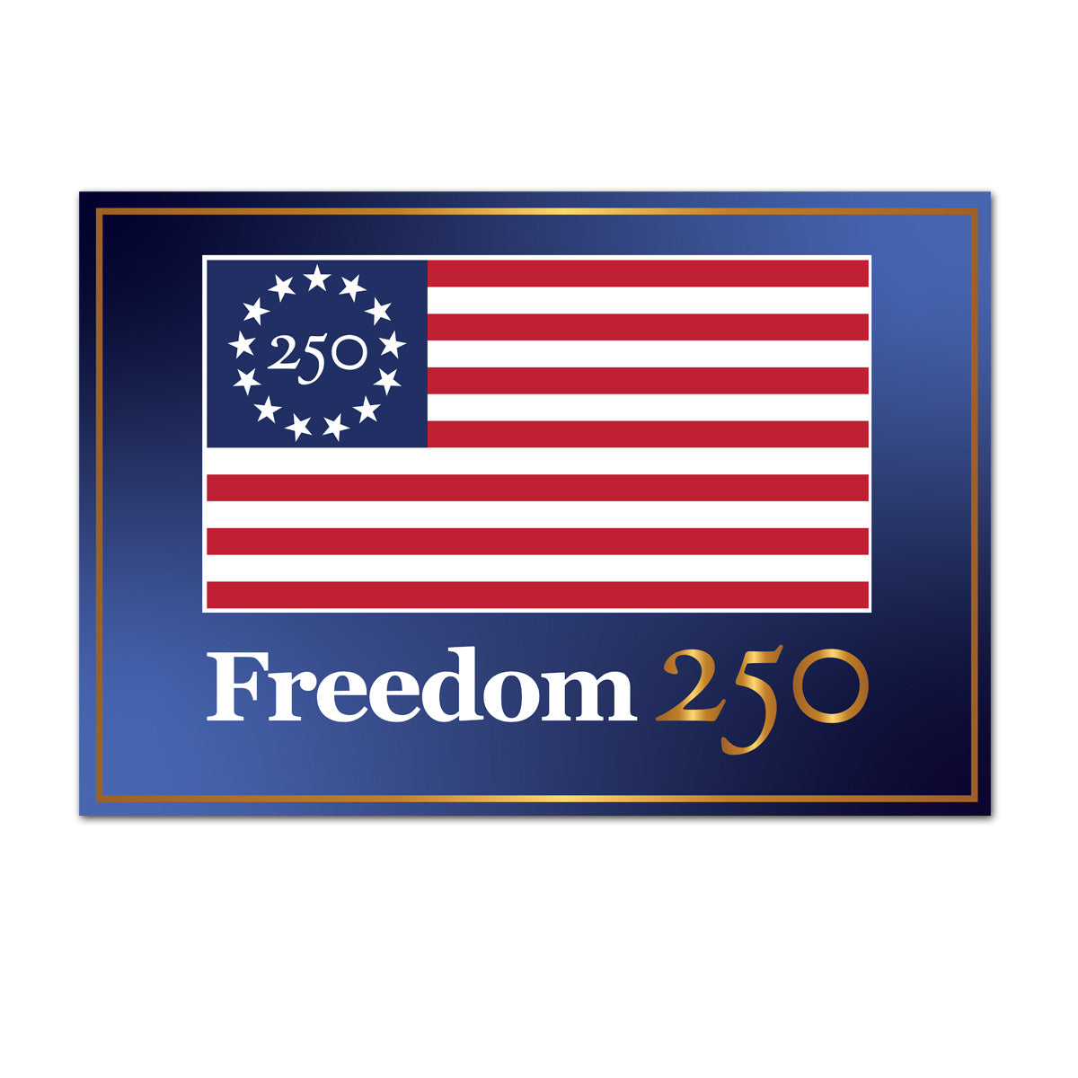 Freedom 250 Rally Signs, Navy (Box of 200)
